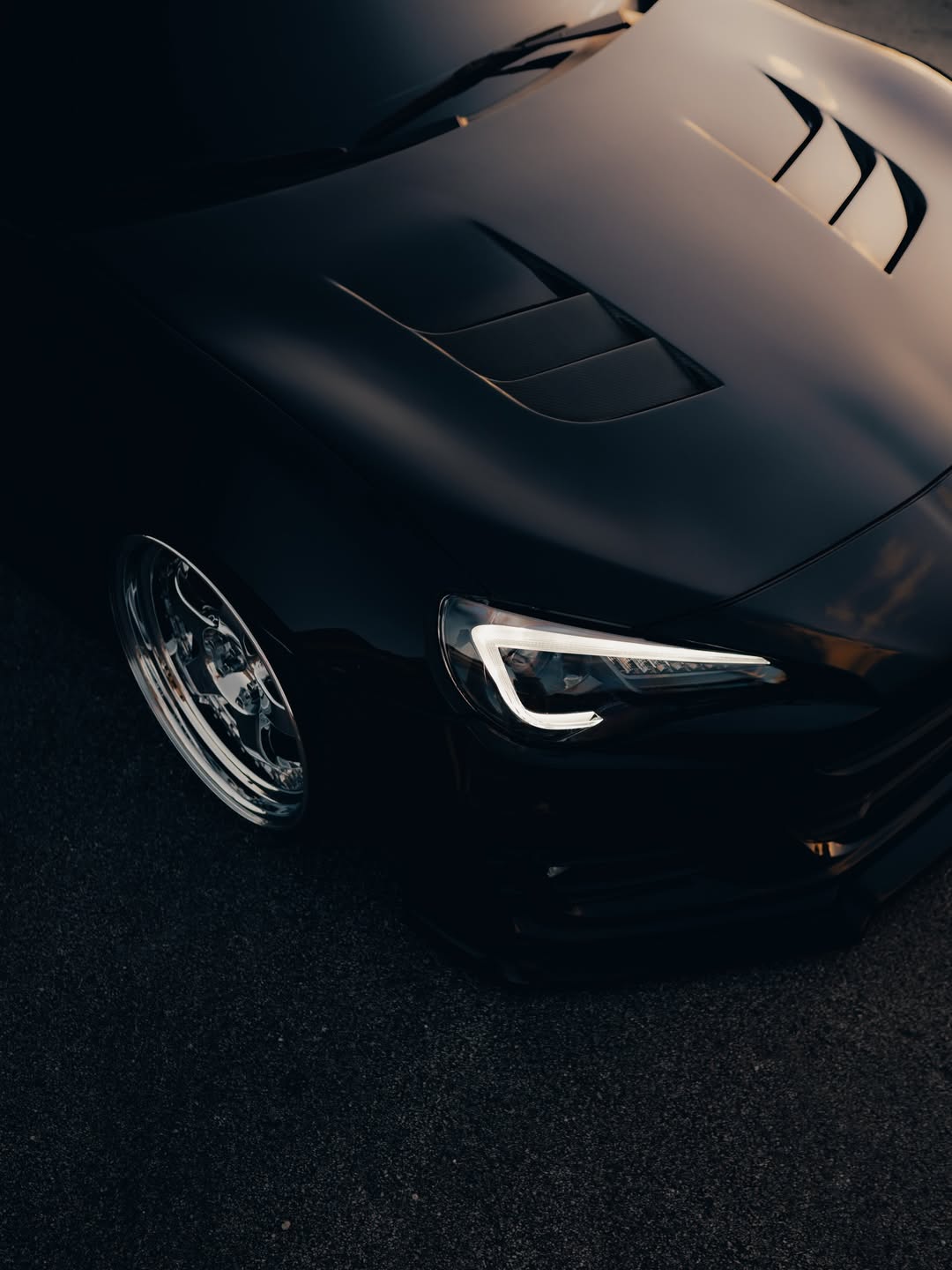 Bagged Subaru BRZ build by Shadow Designs